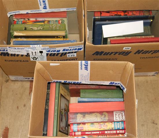 3 boxes of books